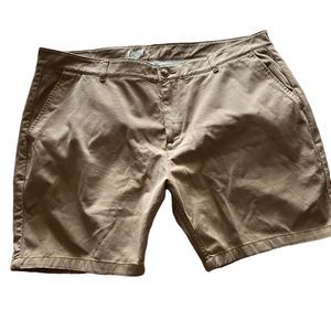 Mugsy Jeans Men’s Sz 42 Belmonts Dark Khaki Stretchy Golf Classic Shorts